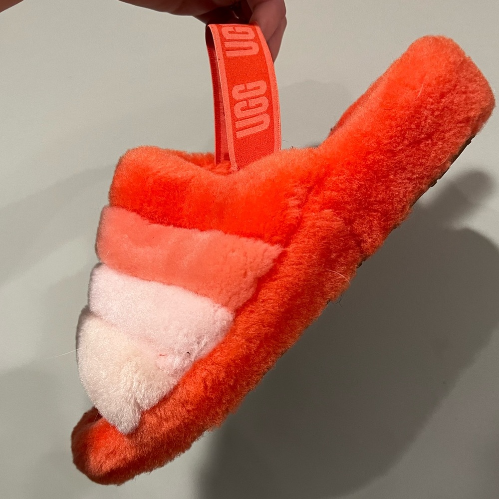UGG Fluff Yeah Slide Women’s 11 Lava Flow Red